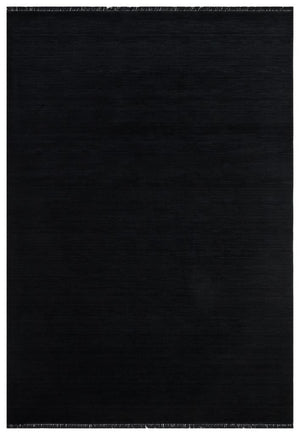 Dali Flat Pattern Black Living Room Rug 2514