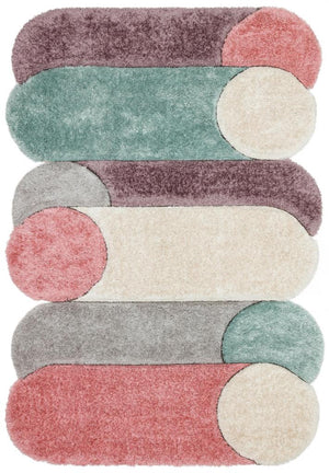 Florida Multi Shaggy Thick Plush Rug 5221