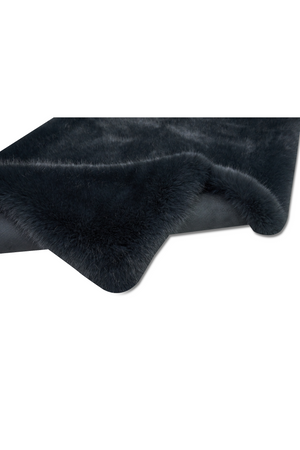 Reiki Thick Anthracite Washable Plush Shaggy Post