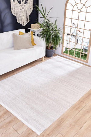 Vivaldi Cream Modern Living Room Rug 9731