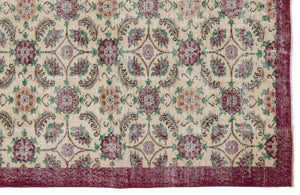 Naturel Over Dyed Vintage Rug 5'8'' x 8'11'' ft 173 x 271 cm