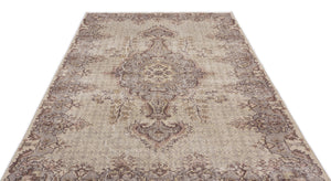 Naturel Over Dyed Vintage Rug 5'3'' x 8'10'' ft 160 x 268 cm