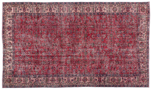 Naturel Over Dyed Vintage Rug 5'5'' x 9'2'' ft 166 x 280 cm