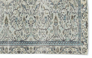 Beige Over Dyed Vintage Rug 4'9'' x 7'8'' ft 144 x 233 cm