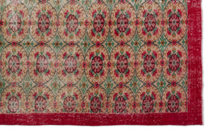 Naturel Over Dyed Vintage Rug 6'0'' x 9'8'' ft 184 x 295 cm