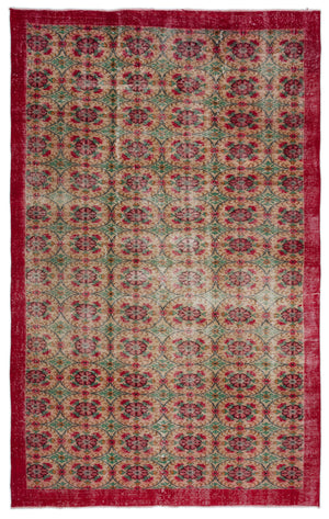 Naturel Over Dyed Vintage Rug 6'0'' x 9'8'' ft 184 x 295 cm