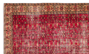 Naturel Over Dyed Vintage Rug 5'10'' x 9'7'' ft 177 x 292 cm