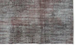 Gray Over Dyed Vintage Rug 5'5'' x 9'0'' ft 164 x 275 cm