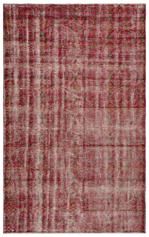 Naturel Over Dyed Vintage Rug 5'7'' x 9'1'' ft 171 x 276 cm