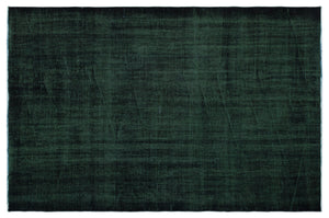 Black Over Dyed Vintage Rug 5'2'' x 8'1'' ft 158 x 246 cm