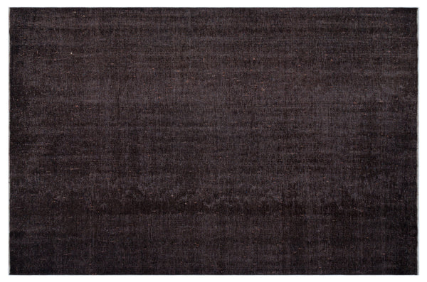 Black Over Dyed Vintage Rug 5'10'' x 9'0'' ft 178 x 275 cm - Unique