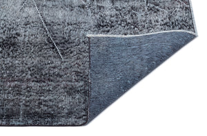 Gray Over Dyed Vintage Rug 5'10'' x 8'10'' ft 178 x 268 cm