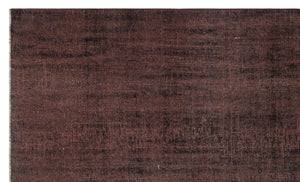 Brown Over Dyed Vintage Rug 5'11'' x 9'12'' ft 181 x 304 cm