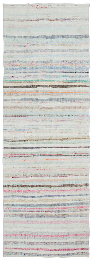 Chaput Over Dyed Kilim Rug 3'7'' x 10'2'' ft 108 x 310 cm