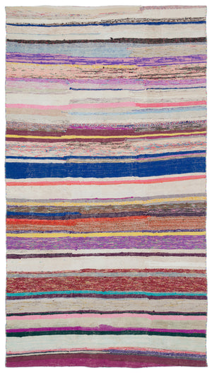 Chaput Over Dyed Kilim Rug 5'1'' x 9'2'' ft 156 x 280 cm