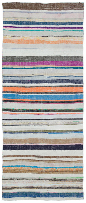 Chaput Over Dyed Kilim Rug 4'12'' x 11'11'' ft 152 x 362 cm