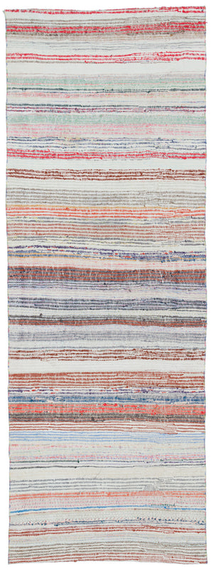 Chaput Over Dyed Kilim Rug 3'3'' x 9'1'' ft 100 x 278 cm