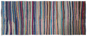 Chaput Over Dyed Kilim Rug 3'10'' x 9'7'' ft 117 x 293 cm