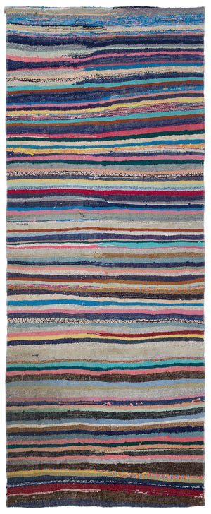 Chaput Over Dyed Kilim Rug 3'10'' x 9'7'' ft 117 x 293 cm