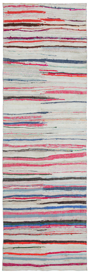 Chaput Over Dyed Kilim Rug 3'5'' x 10'8'' ft 103 x 325 cm