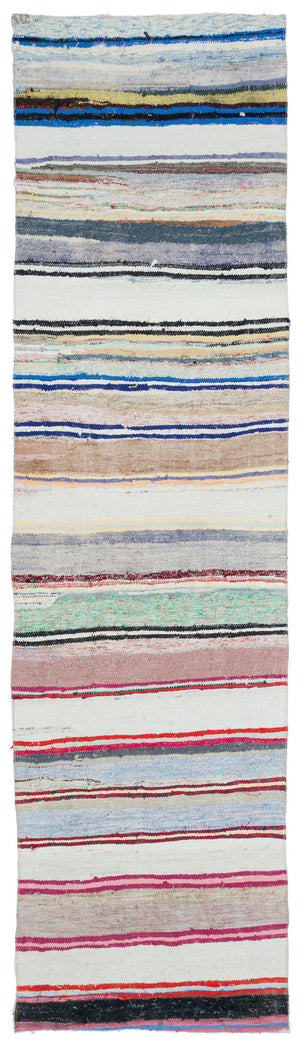 Chaput Over Dyed Kilim Rug 2'11'' x 10'11'' ft 90 x 334 cm