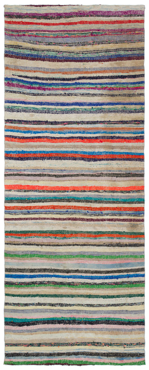 Chaput Over Dyed Kilim Rug 4'4'' x 11'2'' ft 131 x 340 cm