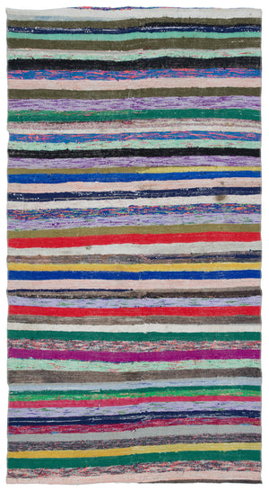 Chaput Over Dyed Kilim Rug 4'6'' x 8'8'' ft 138 x 264 cm