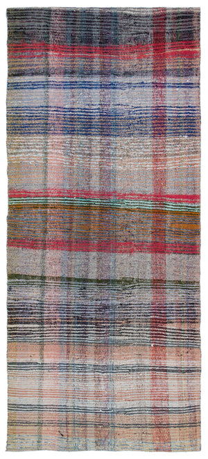 Chaput Over Dyed Kilim Rug 4'6'' x 10'1'' ft 137 x 308 cm