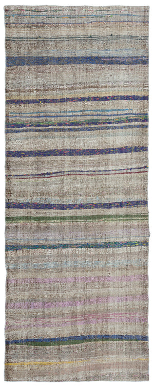 Chaput Over Dyed Kilim Rug 3'5'' x 8'12'' ft 104 x 274 cm