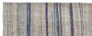 Chaput Over Dyed Kilim Rug 3'5'' x 8'12'' ft 104 x 274 cm