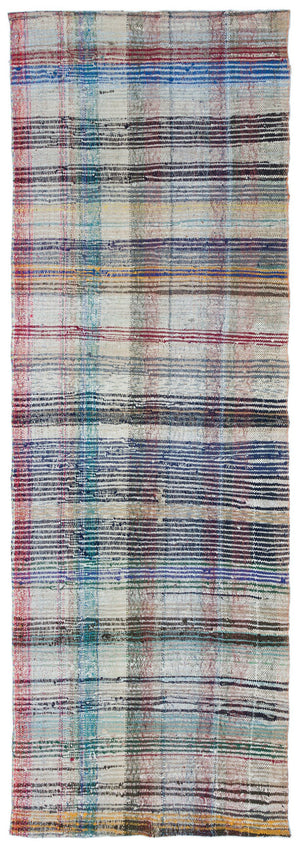 Chaput Over Dyed Kilim Rug 3'6'' x 10'0'' ft 106 x 306 cm