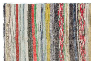 Chaput Over Dyed Kilim Rug 4'2'' x 6'5'' ft 128 x 195 cm