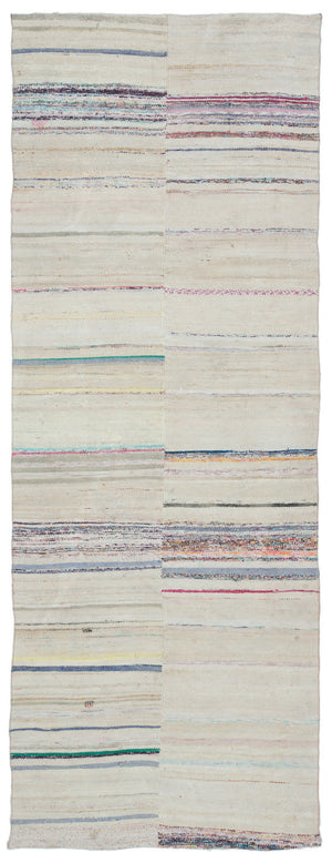 Chaput Over Dyed Kilim Rug 3'8'' x 9'11'' ft 113 x 301 cm