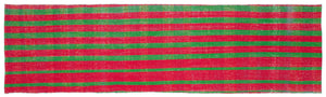 Chaput Over Dyed Kilim Rug 3'4'' x 11'11'' ft 101 x 363 cm