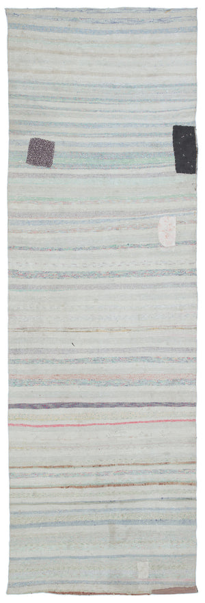 Chaput Over Dyed Kilim Rug 3'2'' x 10'1'' ft 97 x 308 cm