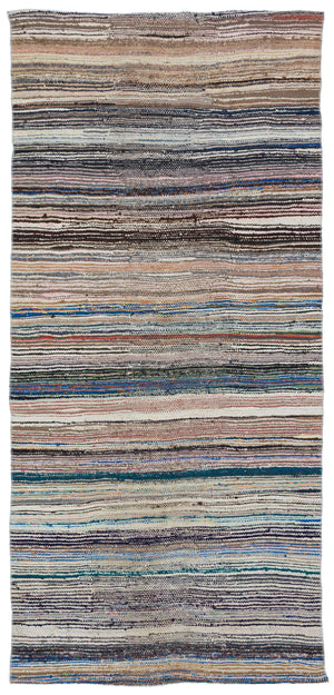 Chaput Over Dyed Kilim Rug 4'6'' x 9'7'' ft 136 x 292 cm