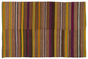 Chaput Over Dyed Kilim Rug 4'8'' x 6'11'' ft 141 x 211 cm