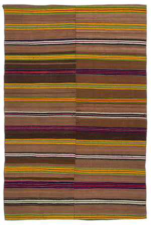 Chaput Over Dyed Kilim Rug 4'8'' x 6'11'' ft 141 x 211 cm