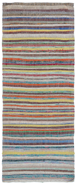 Chaput Over Dyed Kilim Rug 3'3'' x 7'9'' ft 100 x 237 cm