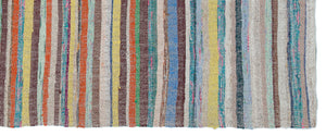 Chaput Over Dyed Kilim Rug 3'3'' x 7'9'' ft 100 x 237 cm