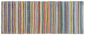 Chaput Over Dyed Kilim Rug 3'3'' x 7'9'' ft 100 x 237 cm