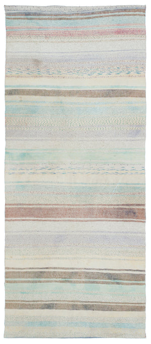 Chaput Over Dyed Kilim Rug 4'1'' x 9'10'' ft 125 x 300 cm