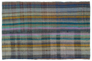 Chaput Over Dyed Kilim Rug 4'7'' x 6'11'' ft 140 x 210 cm