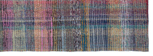 Chaput Over Dyed Kilim Rug 3'5'' x 10'2'' ft 105 x 310 cm