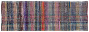 Chaput Over Dyed Kilim Rug 3'5'' x 10'2'' ft 105 x 310 cm