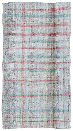 Chaput Over Dyed Kilim Rug 3'10'' x 6'11'' ft 116 x 210 cm