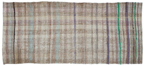 Chaput Over Dyed Kilim Rug 3'7'' x 7'11'' ft 110 x 242 cm