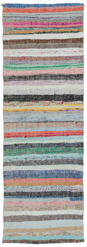 Chaput Over Dyed Kilim Rug 3'0'' x 9'1'' ft 92 x 276 cm