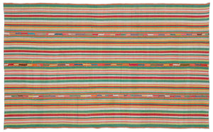 Chaput Over Dyed Kilim Rug 5'5'' x 8'8'' ft 165 x 264 cm