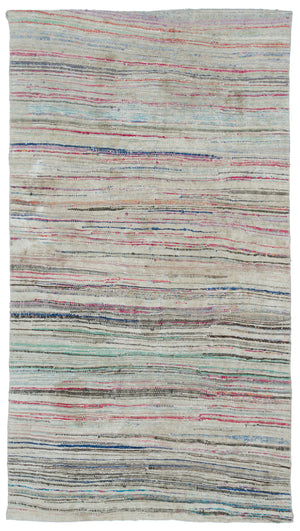 Chaput Over Dyed Kilim Rug 4'4'' x 7'8'' ft 131 x 234 cm